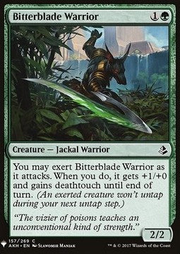 Bitterblade Warrior - Mystery Booster (Common) [MYS-157]