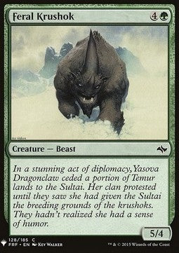 Feral Krushok - Mystery Booster (Common) [MYS-128]