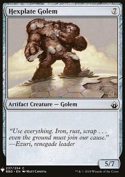 Hexplate Golem - Mystery Booster (Common) [MYS-237]