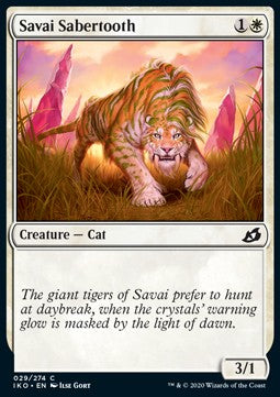 Savai Sabertooth - Ikoria: Lair of Behemoths (Common) [IKO-29]