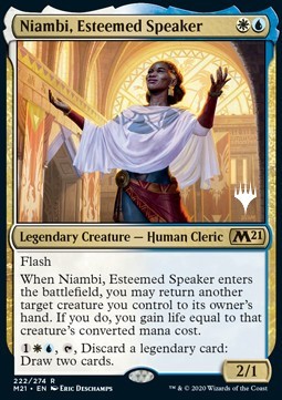 Niambi, Esteemed Speaker (V.1) - Core 2021: Promos (Rare) [PM21-222]