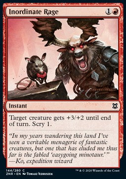 Inordinate Rage - Zendikar Rising (Common) [ZNR-144]