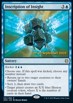 Inscription of Insight (V.2) - Zendikar Rising: Promos (Rare) [PZNR-61]