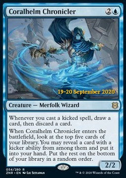 Coralhelm Chronicler (V.2) - Zendikar Rising: Promos (Rare) [PZNR-54]