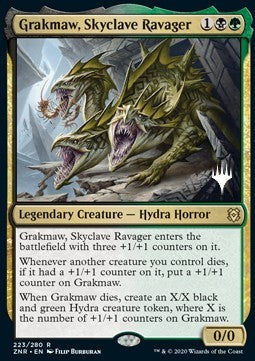 Grakmaw, Skyclave Ravager (V.1) - Zendikar Rising: Promos (Rare) [PZNR-223]