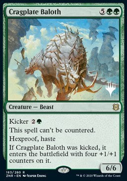 Cragplate Baloth (V.1) - Zendikar Rising: Promos (Rare) [PZNR-183]