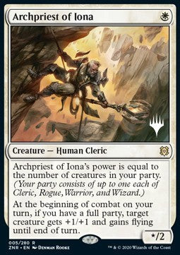Archpriest of Iona (V.1) - Zendikar Rising: Promos (Rare) [PZNR-5]