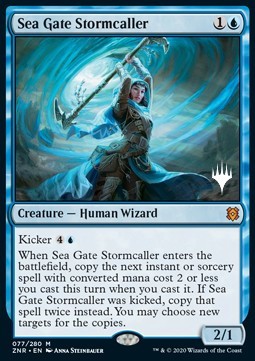 Sea Gate Stormcaller (V.1) - Zendikar Rising: Promos (Mythic) [PZNR-77]