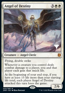 Angel of Destiny (V.1) - Zendikar Rising: Promos (Mythic) [PZNR-2]