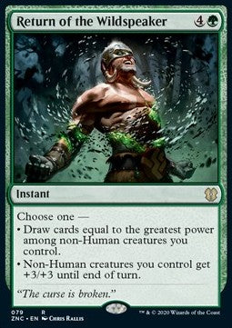 Return of the Wildspeaker - Commander: Zendikar Rising (Rare) [ZNC-79]
