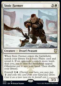 Stoic Farmer - Commander: Kaldheim (Rare) [KHC-5]