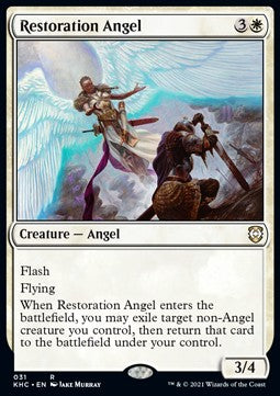 Restoration Angel - Commander: Kaldheim (Rare) [KHC-31]