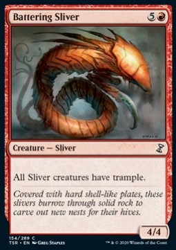 Battering Sliver - Time Spiral Remastered (Common) [TSR-154]
