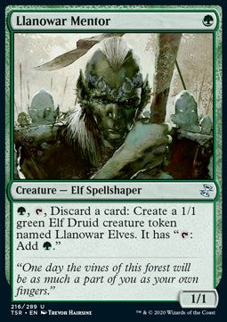 Llanowar Mentor - Time Spiral Remastered (Uncommon) [TSR-216]