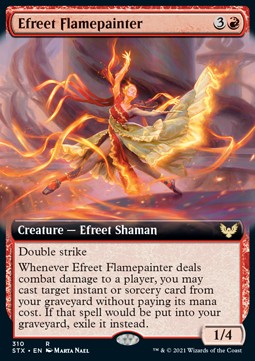 Efreet Flamepainter - Strixhaven: School of Mages: Extras (Rare) [XSTX-310]