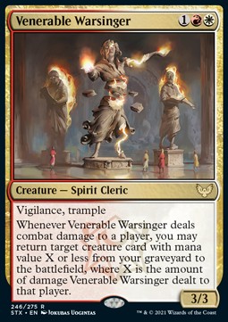 Venerable Warsinger - Strixhaven: School of Mages (Rare) [STX-246]