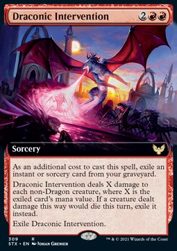 Draconic Intervention - Strixhaven: School of Mages: Extras (Rare) [XSTX-309]