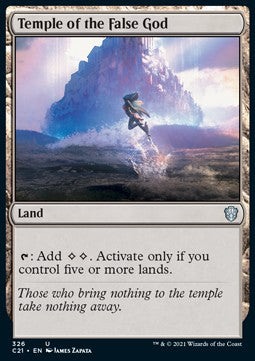 Temple of the False God - Commander: Strixhaven (Uncommon) [C21-326]