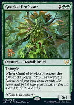 Gnarled Professor (V.1) - Strixhaven: School of Mages: Promos (Rare) [PSTX-133]