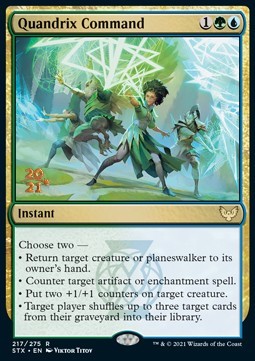 Quandrix Command (V.1) - Strixhaven: School of Mages: Promos (Rare) [PSTX-217]