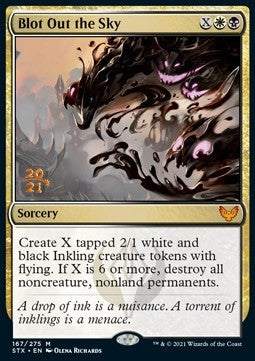 Blot Out the Sky (V.1) - Strixhaven: School of Mages: Promos (Mythic) [PSTX-167]