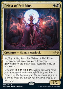 Priest of Fell Rites - Modern Horizons 2 (Rare) [MH2-208]