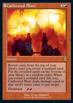 Calibrated Blast (V.1) - Modern Horizons 2: Extras (Rare) [XMH2-405]
