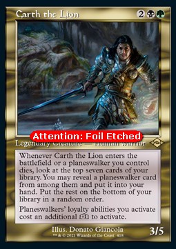Carth the Lion (V.2) - Modern Horizons 2: Extras (Rare) [XMH2-418]
