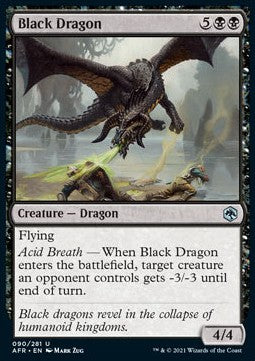 Black Dragon - Adventures in the Forgotten Realms (Uncommon) [AFR-90]