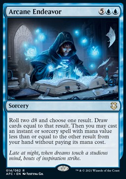 Arcane Endeavor - Commander: Adventures in the Forgotten Realms (Rare) [AFC-14]