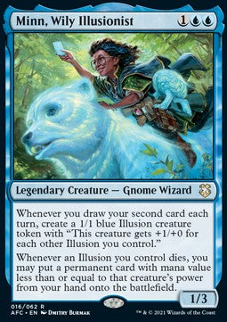 Minn, Wily Illusionist - Commander: Adventures in the Forgotten Realms (Rare) [AFC-16]
