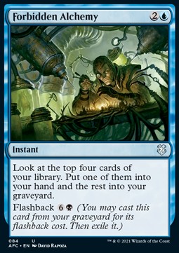 Forbidden Alchemy - Commander: Adventures in the Forgotten Realms (Uncommon) [AFC-84]