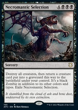 Necromantic Selection - Commander: Adventures in the Forgotten Realms (Rare) [AFC-103]
