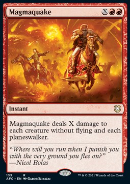 Magmaquake - Commander: Adventures in the Forgotten Realms (Rare) [AFC-133]