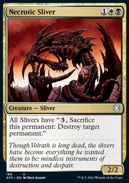 Necrotic Sliver - Commander: Adventures in the Forgotten Realms (Uncommon) [AFC-188]