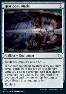 Heirloom Blade - Commander: Adventures in the Forgotten Realms (Uncommon) [AFC-208]