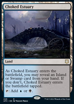 Choked Estuary - Commander: Adventures in the Forgotten Realms (Rare) [AFC-228]