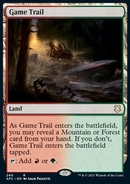 Game Trail - Commander: Adventures in the Forgotten Realms (Rare) [AFC-240]