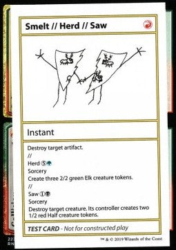Smelt // Herd // Saw (V.2) - Mystery Booster: Playtest Cards (Special)