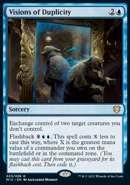 Visions of Duplicity (V.1) - Commander: Innistrad: Midnight Hunt (Rare) [MIC-33]