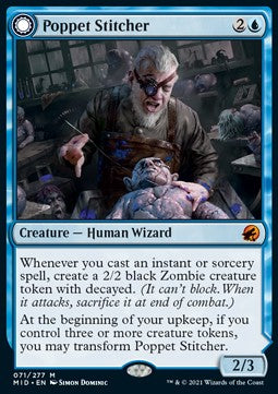 Poppet Stitcher // Poppet Factory - Innistrad: Midnight Hunt (Mythic) [MID-71]