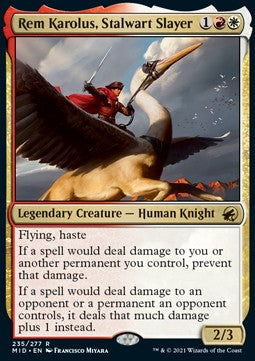 Rem Karolus, Stalwart Slayer - Innistrad: Midnight Hunt (Rare) [MID-235]