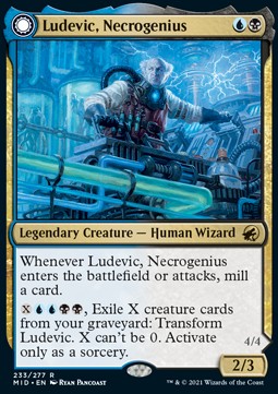 Ludevic, Necrogenius // Olag, Ludevic's Hubris - Innistrad: Midnight Hunt (Rare) [MID-233]