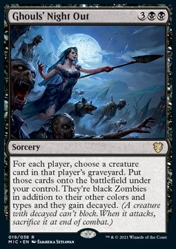 Ghouls' Night Out (V.1) - Commander: Innistrad: Midnight Hunt (Rare) [MIC-19]