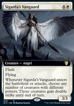 Sigarda's Vanguard (V.2) - Commander: Innistrad: Midnight Hunt (Rare) [MIC-46]
