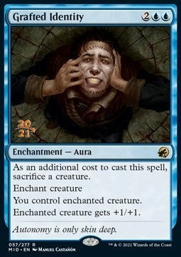 Grafted Identity (V.1) - Innistrad: Midnight Hunt: Promos (Rare) [PMID-57]