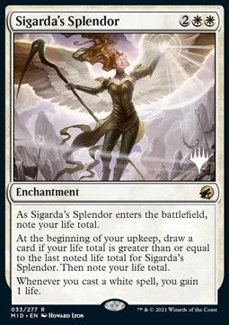 Sigarda's Splendor (V.2) - Innistrad: Midnight Hunt: Promos (Rare) [PMID-33]