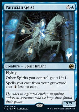 Patrician Geist (V.2) - Innistrad: Midnight Hunt: Promos (Rare) [PMID-69]
