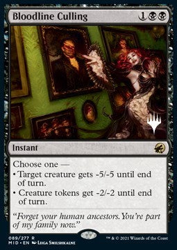 Bloodline Culling (V.2) - Innistrad: Midnight Hunt: Promos (Rare) [PMID-89]