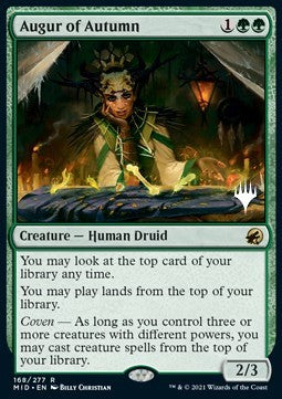 Augur of Autumn (V.2) - Innistrad: Midnight Hunt: Promos (Rare) [PMID-168]